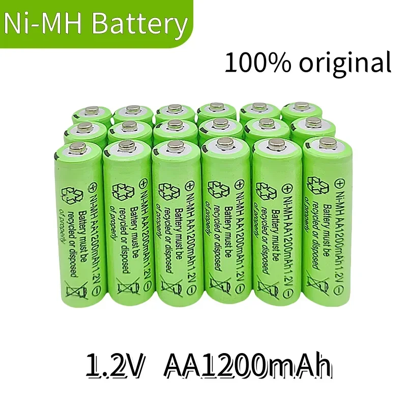 1,2 V AA Original 1,2 V hochwertiger wiederaufladbarer Akku lpega 1200 mAh NI-MH wiederaufladbarer Akku geeignet für Uhren, Spielzeug usw