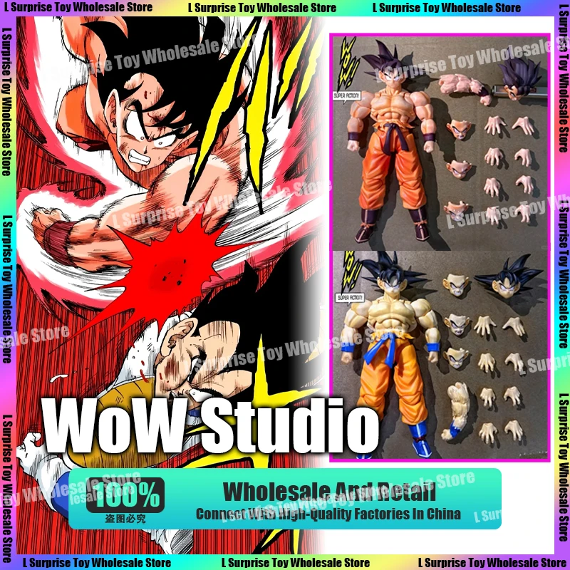 

Wow Studio Son Goku Figure Dragon Ball Z Legendary Super Saiyan Son Goku Kaio-Ken Vegeta Anime Action Figure Model Toys Gifts