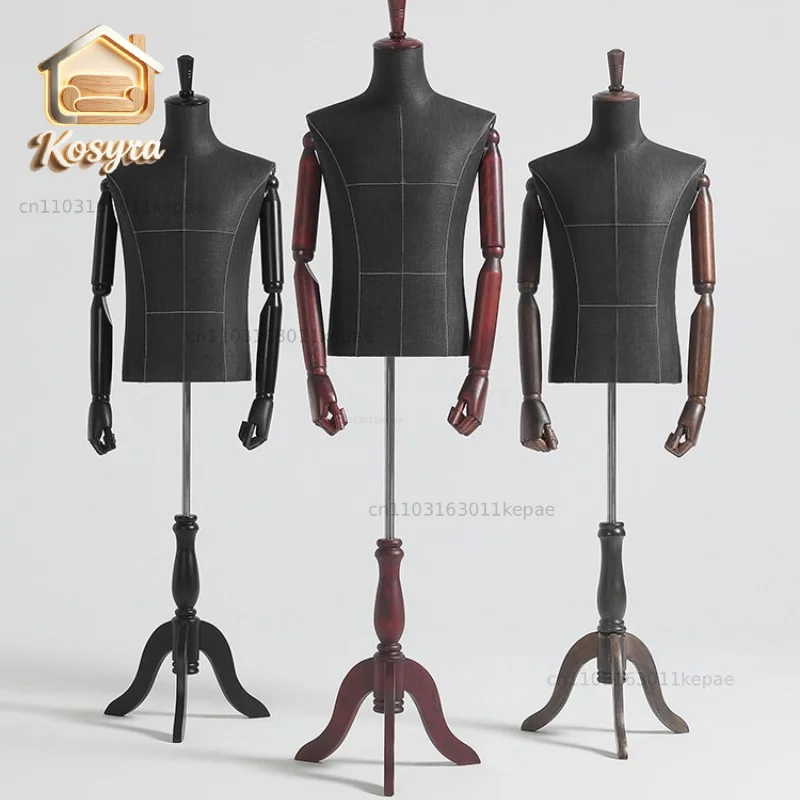 Men's Clothing Store Mannequin Hanger Suit Full Body Model Window Showcase Dummy Coat Rack Boutique Male Torso Display Mannequin