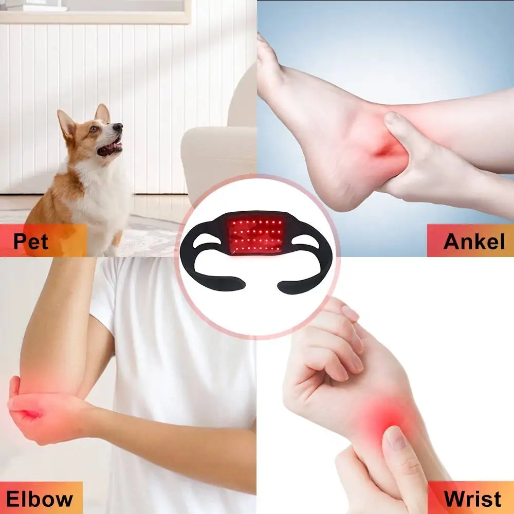 充電式ワイヤレス多機能赤色光療法ネックブレース手首脚 V フェイスウェアラブルベルトスキンケア家庭用ツール