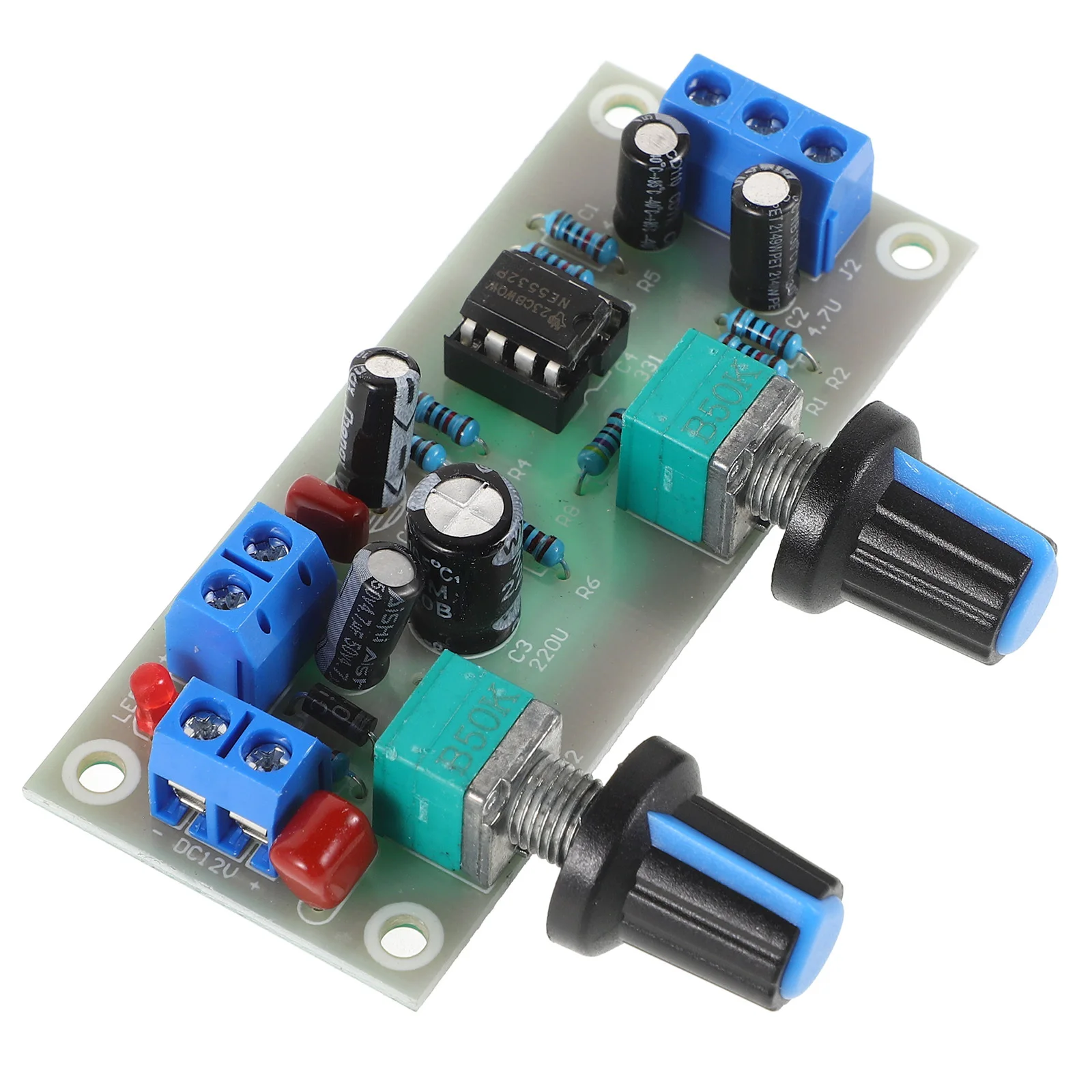 

24V Super Heavy Bass Preamp Board Low Pass Filter Audio Amp Module High Low Volume Adjustable Tone Easy Install