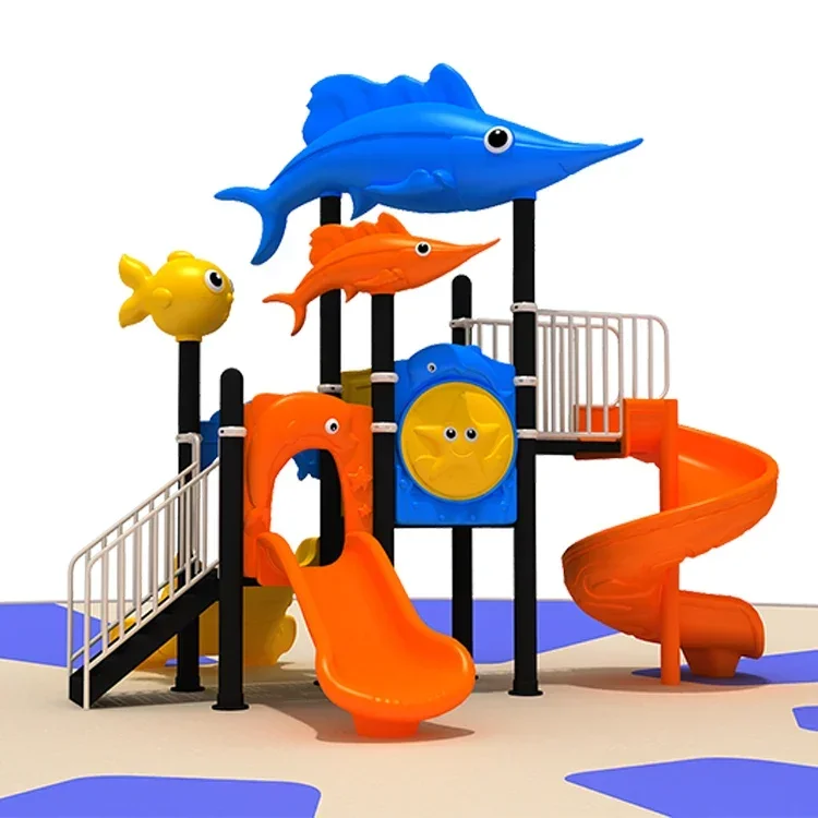 2026 Best Selling Custom Designed Accessible Outdoor Playground Climbing Slide for All Children Plastic Material for Park Use