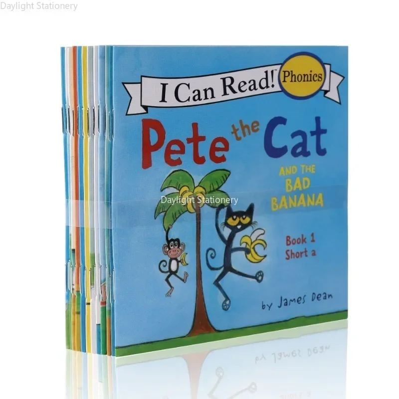 

6/12/19 шт., детские карманные книги Pete The Cat I Can Read Series: естественное Правописание!