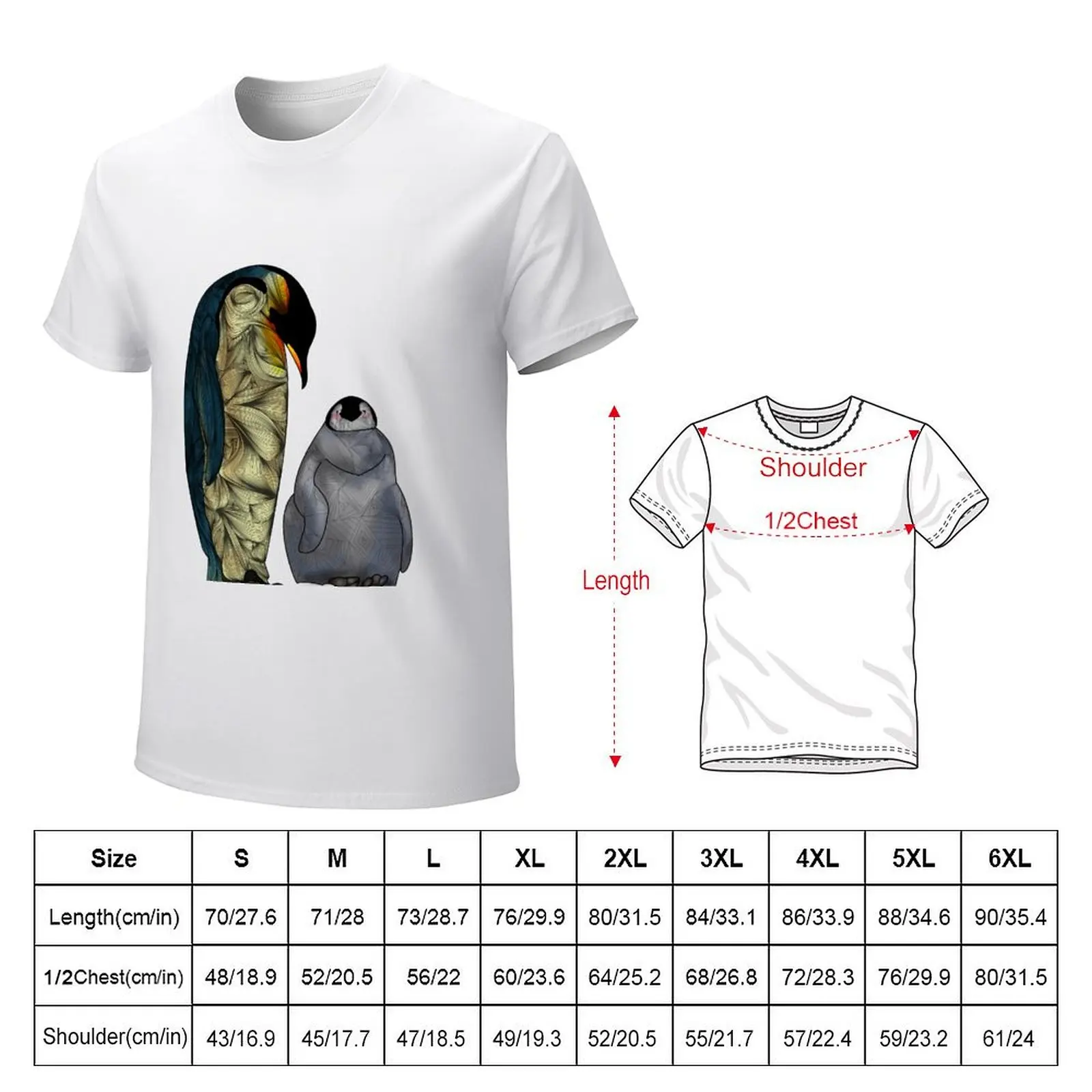 Emperor Penguins T-Shirt Aesthetic clothing oversizeds tees customizeds funny t shirts for men