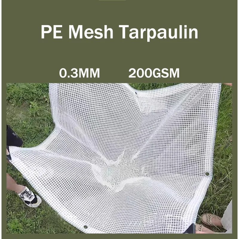 

Outdoor Transparent PE Waterproof Garden Insulation Balcony Canopy Windproof Rain Proof Canopy Terrace Rainproof Mesh Cloth