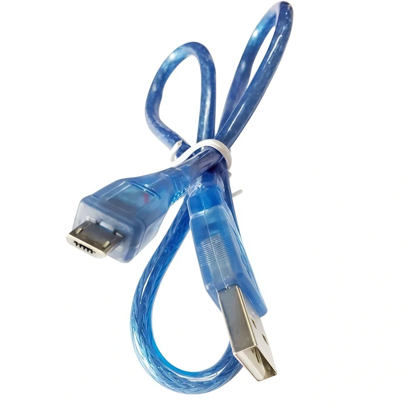 USB blue MicroUSB data cable MK5P mobile phone charging cable, 30CM long, 50CM long, electronic
