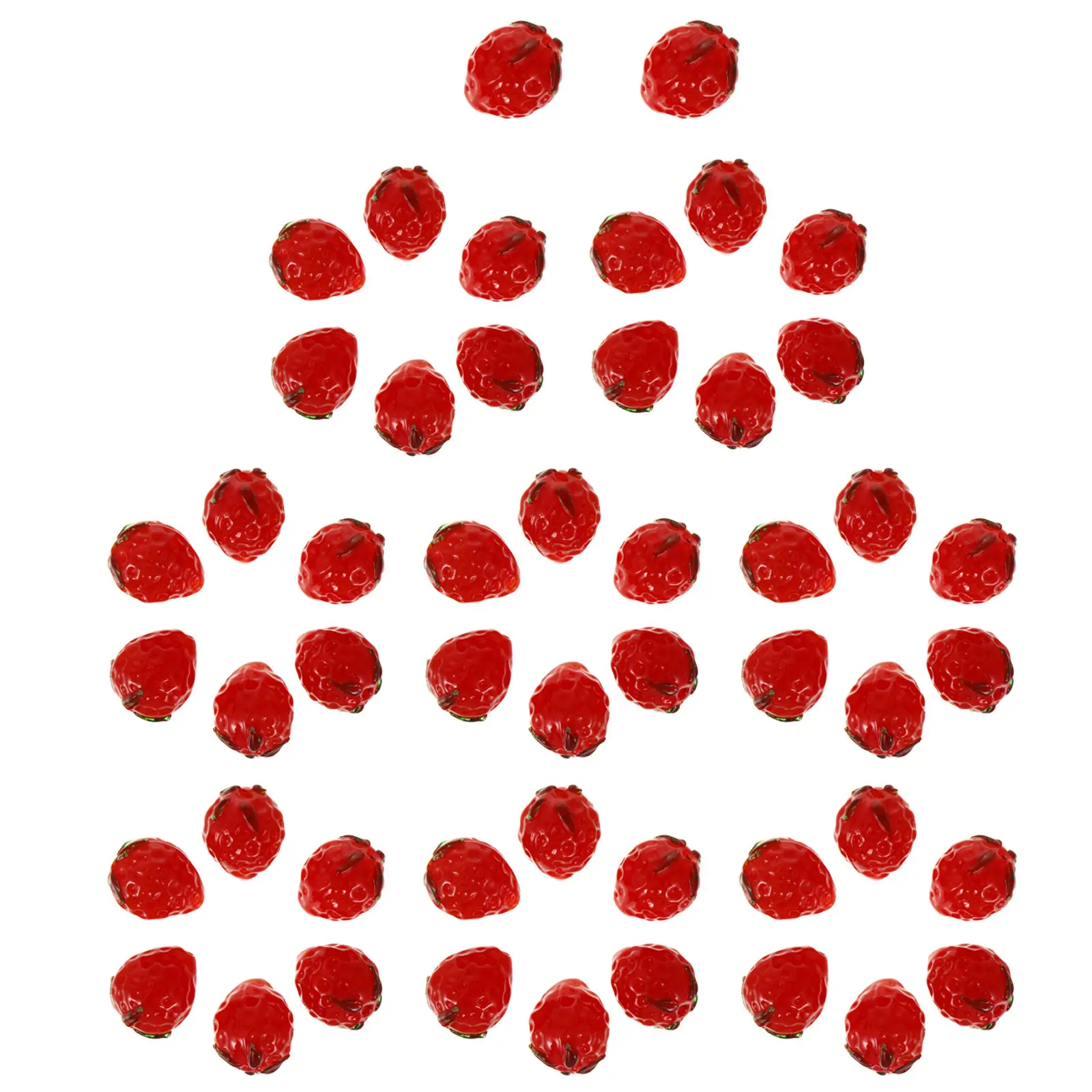 

50 шт. гладких бусин-разделителей в форме фруктов с отверстиями для рукоделия, изготовления украшений, браслетов, браслетов на ногу, проектов ручной работы