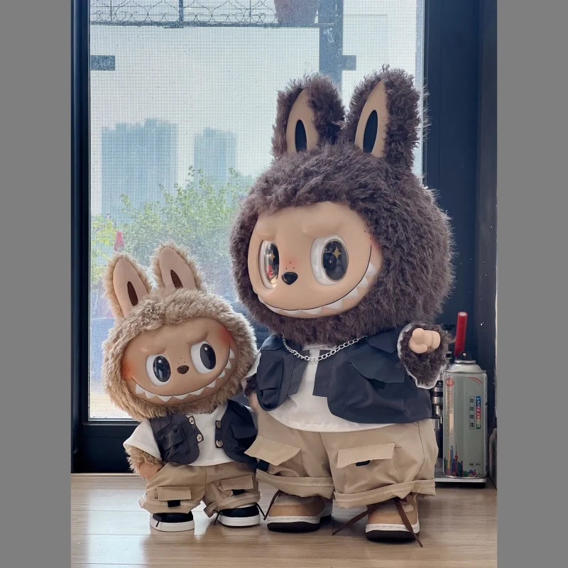 Pour la référence Labubu [Pon et Zi] ensemble de vêtements de travail Zimomo poupée en vinyle 58 cm remplacement de vêtements de poupée grand leader