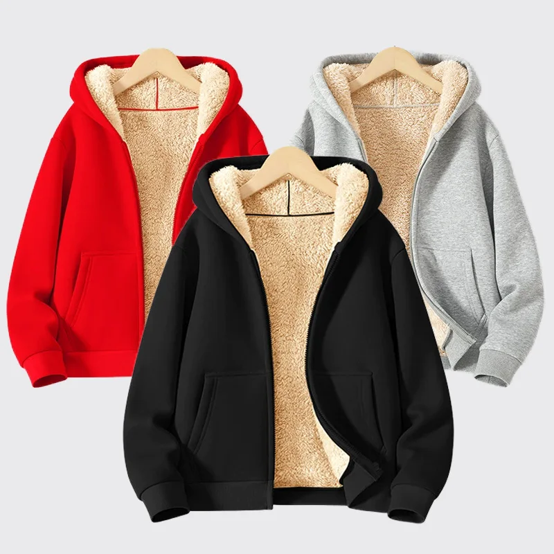 

Теплые толстовки с капюшоном для мальчиков, куртки, детские зимние утепленные пальто для девочек, детская плюшевая бархатная верхняя одежда, модная подростковая одежда с капюшоном