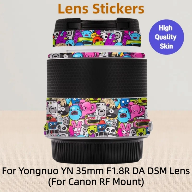 

Защитная пленка-наклейка из винила для объектива Canon RF, защитное покрытие для корпуса объектива Yongnuo YN 35mm F1.8R DA DSM