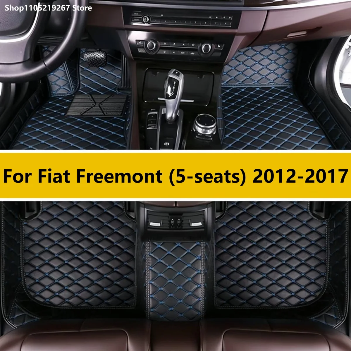 

Custom Car Floor Mats For Fiat Freemont (5-seats) 2012 2013 2014 2015 2016 2017 Auto Carpets Foot Coche Accessorie