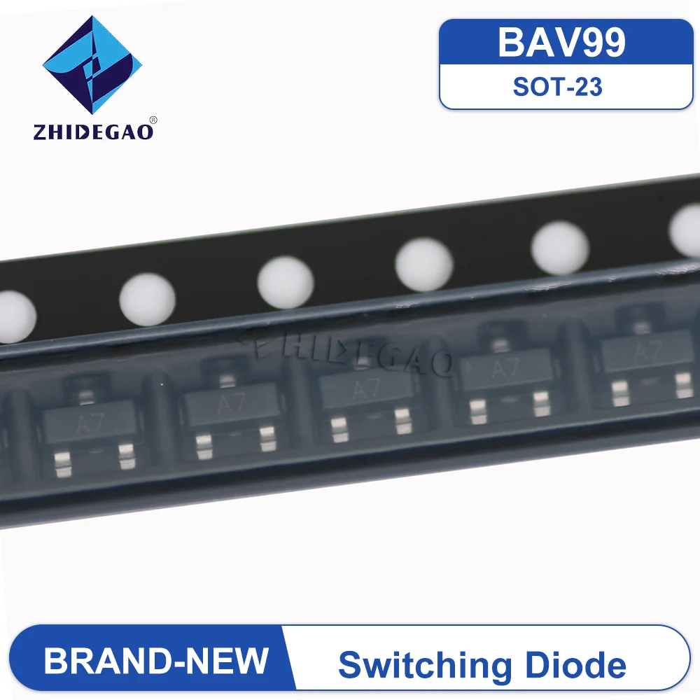 1 Full Reel BAV99 Dual Series SMD Switching Diode 70V 200mA SOT-23 Marking: A7 BRAND NEW 3000PCS