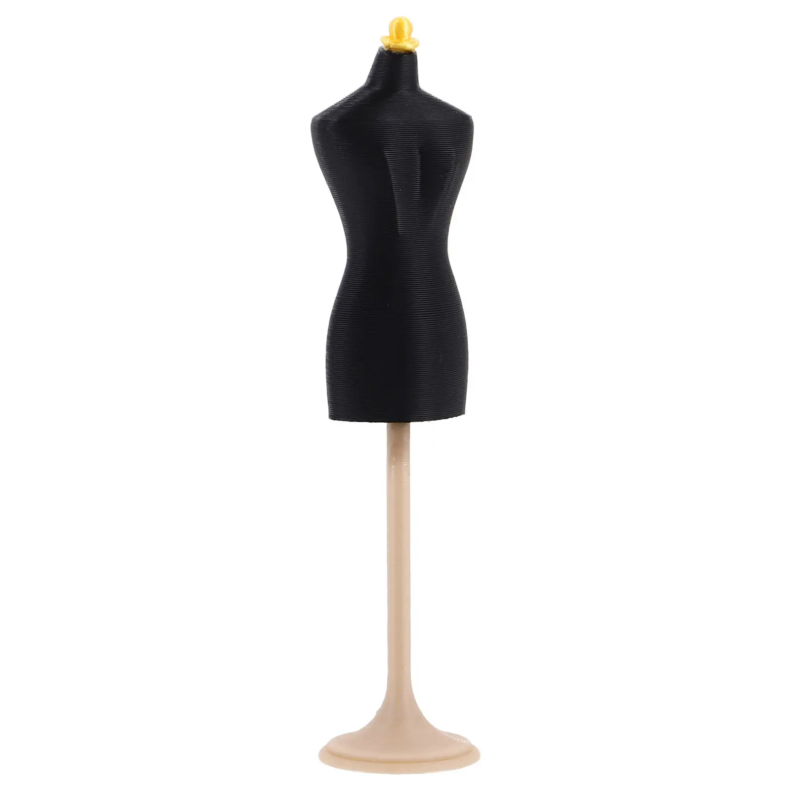 

Mini Dress Form Black Mannequin Stand Stable Support for Cloth Gown Display Dollhouse Accessories Clothing Display Rack