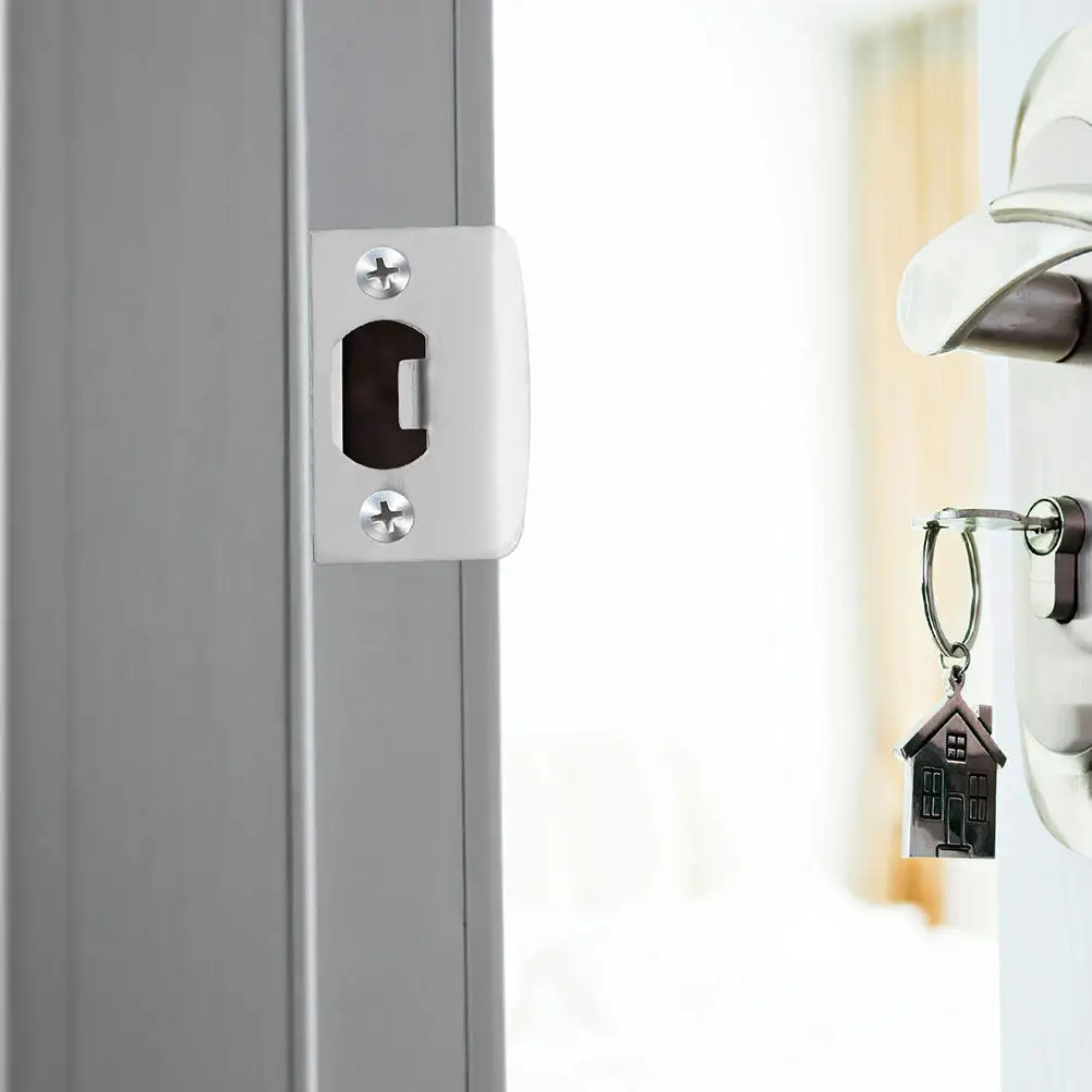 

Комплект из 6 накладок для дверных замков из нержавеющей стали, прочные заглушки для отверстий, усиление для входной двери, накладки на засовы