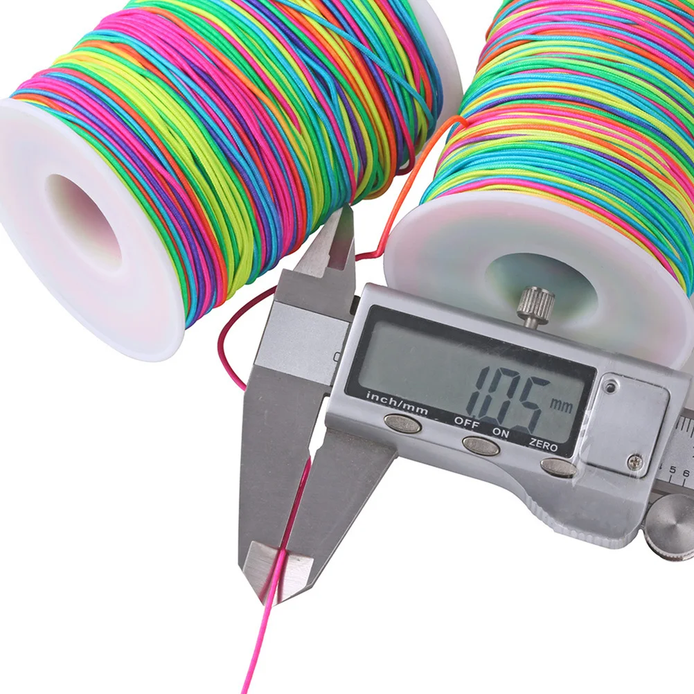 

100M 1.2Mm Colorful Elastic Cord Diy Bracelet Necklace Making Stretch Thread Jewelry Craft Beads String Rope Durable Strong