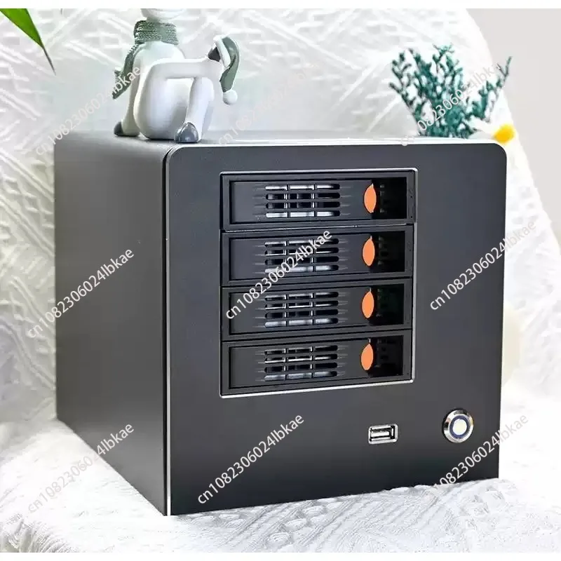 For NAS 4-bay hot-swappable home theater ITX chassis single chassis (4 + 1) + fan, no main board power supply, etc AAAA
