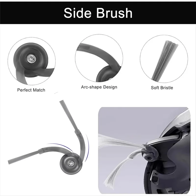 

ABJO-Compatible For Roborock Saros 10 / S9 Maxv Ultra Spare Parts Accessories Main Side Brush Hepa Filter Mop Cloth Dust Bag