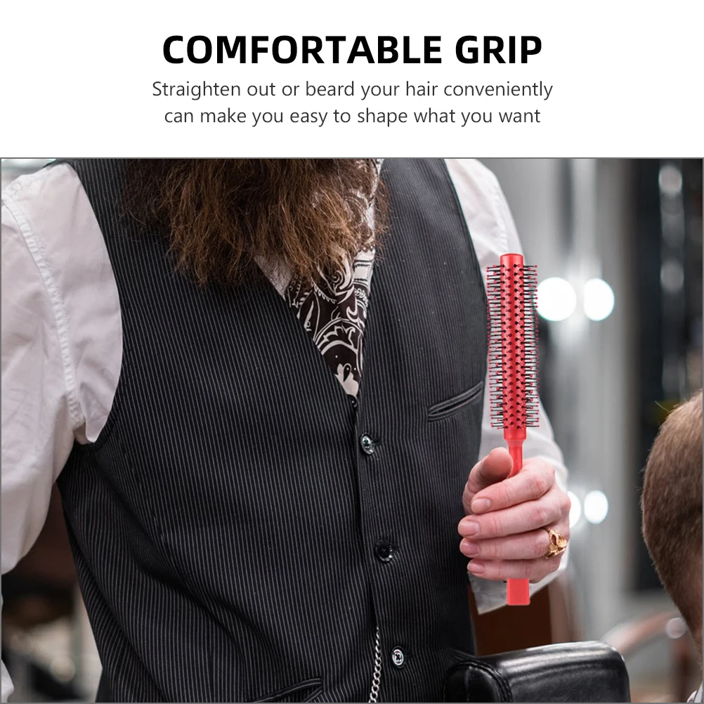 

4 шт., расческа для укладки локонов, круглая расческа, салонный ролик, принадлежности для ухода за волосами, прочный, устойчивый к выцветанию, нежные корни, выпрямление бороды