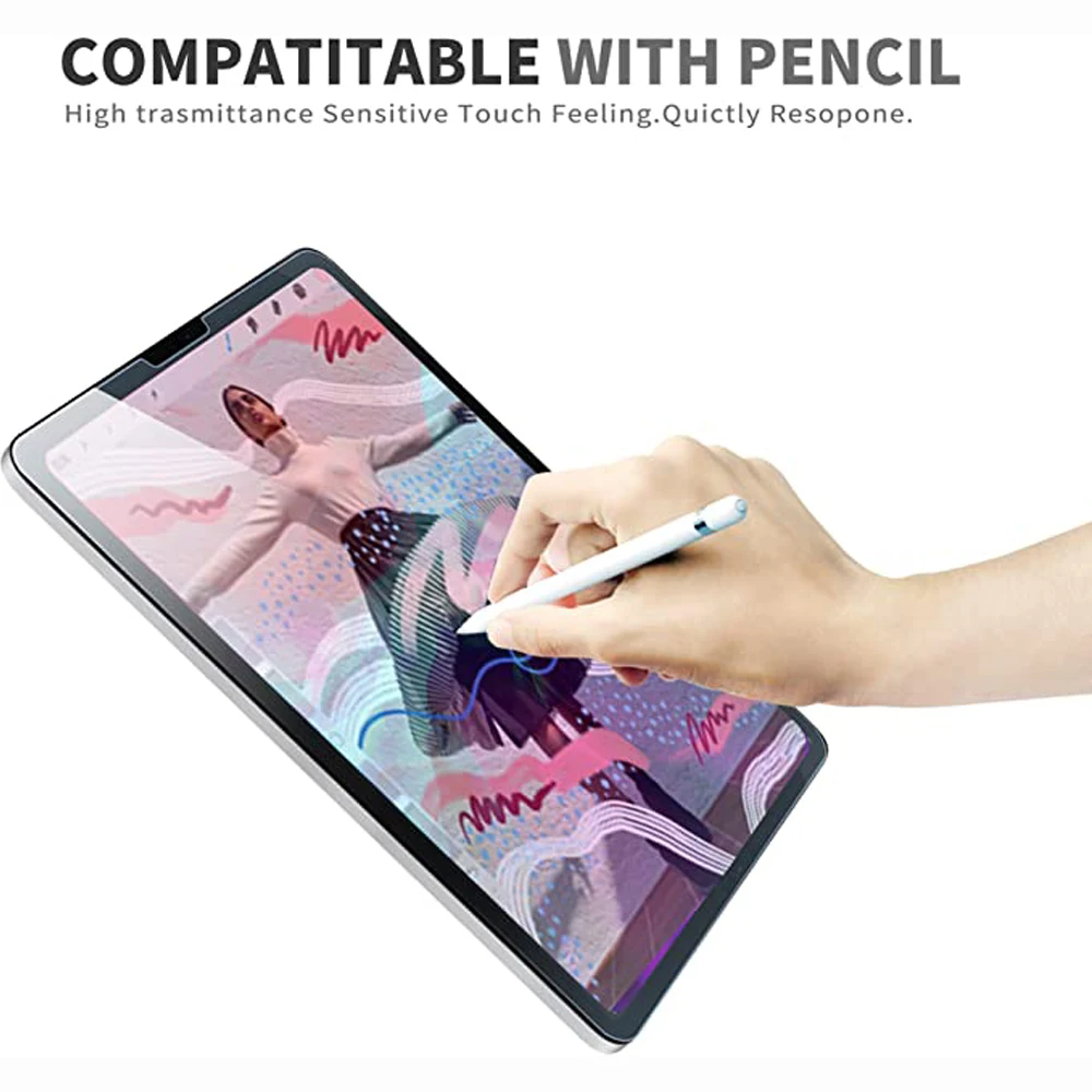 For 2019 iPad 10.2 2020 iPad Pro 11 Air 3 10.5 Air 4 10.9 Screen Protector Tempered Glass For 9.7 iPad 5 6th Gen Mini 4 5 6