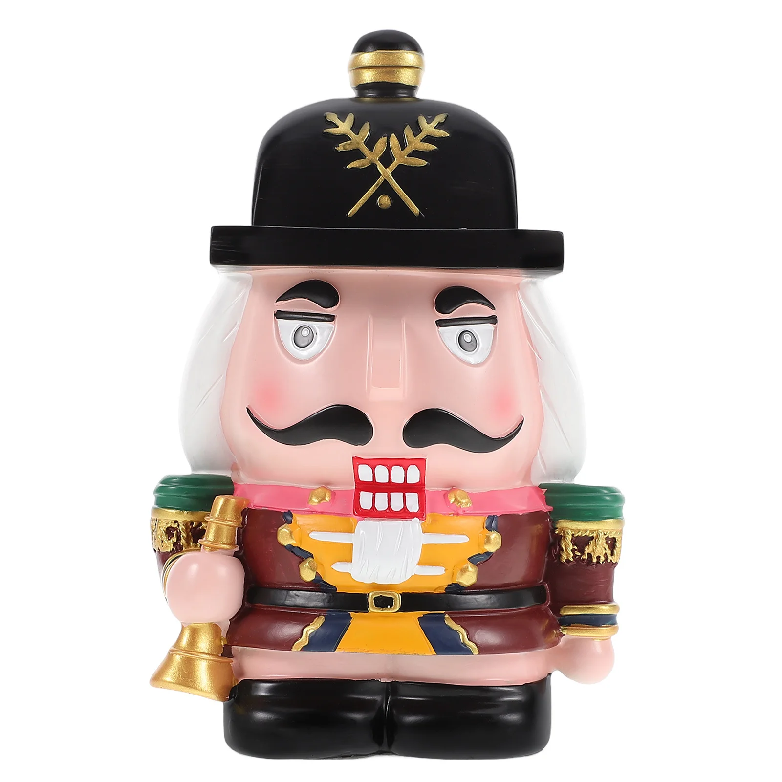 

Cute Nutcracker Piggy Bank Large Capacity Resin Coin Jar for Children Boys Girls Money Storage Home Decor Gift Idea