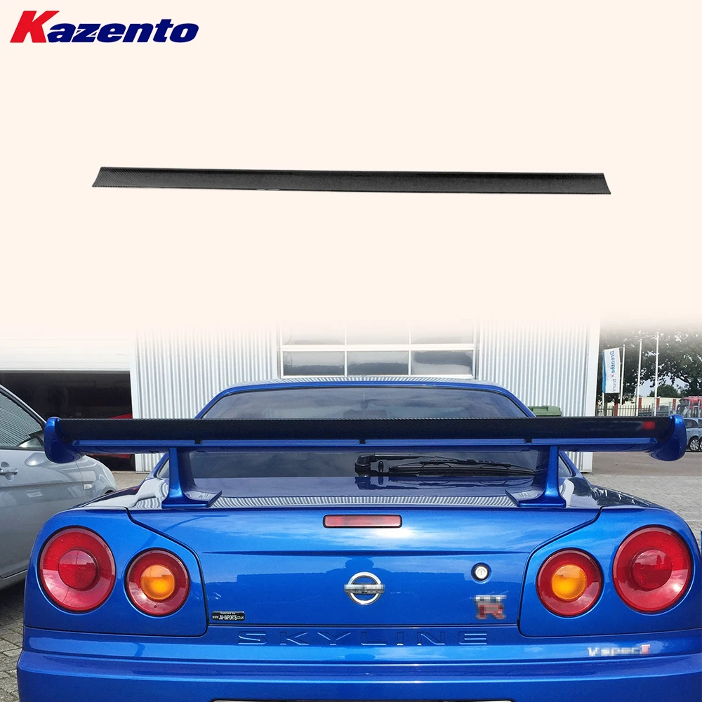 

Для Nissan Skyline R34 GTR OEM спойлер задний маленький лезвие (для Geunine OEM спойлер) углеродное волокно