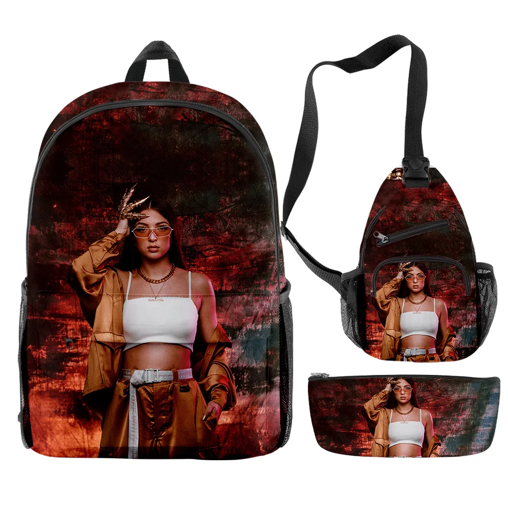 

Fashion Novelty Cool Eva Queen 3D Print 3pcs/Set pupil School Bags Travel Laptop Backpack Chest Bag Pencil Case