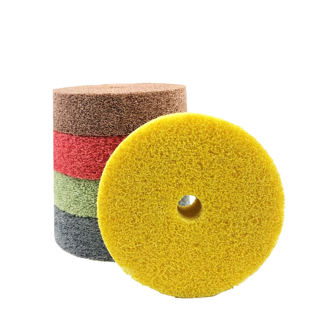75mm 3‑Inch Nylon Abrasive Buffing Polishing Wheel, Non‑Woven Fiber Grinding Disc, Rotary Power Tool Replacement Accessories