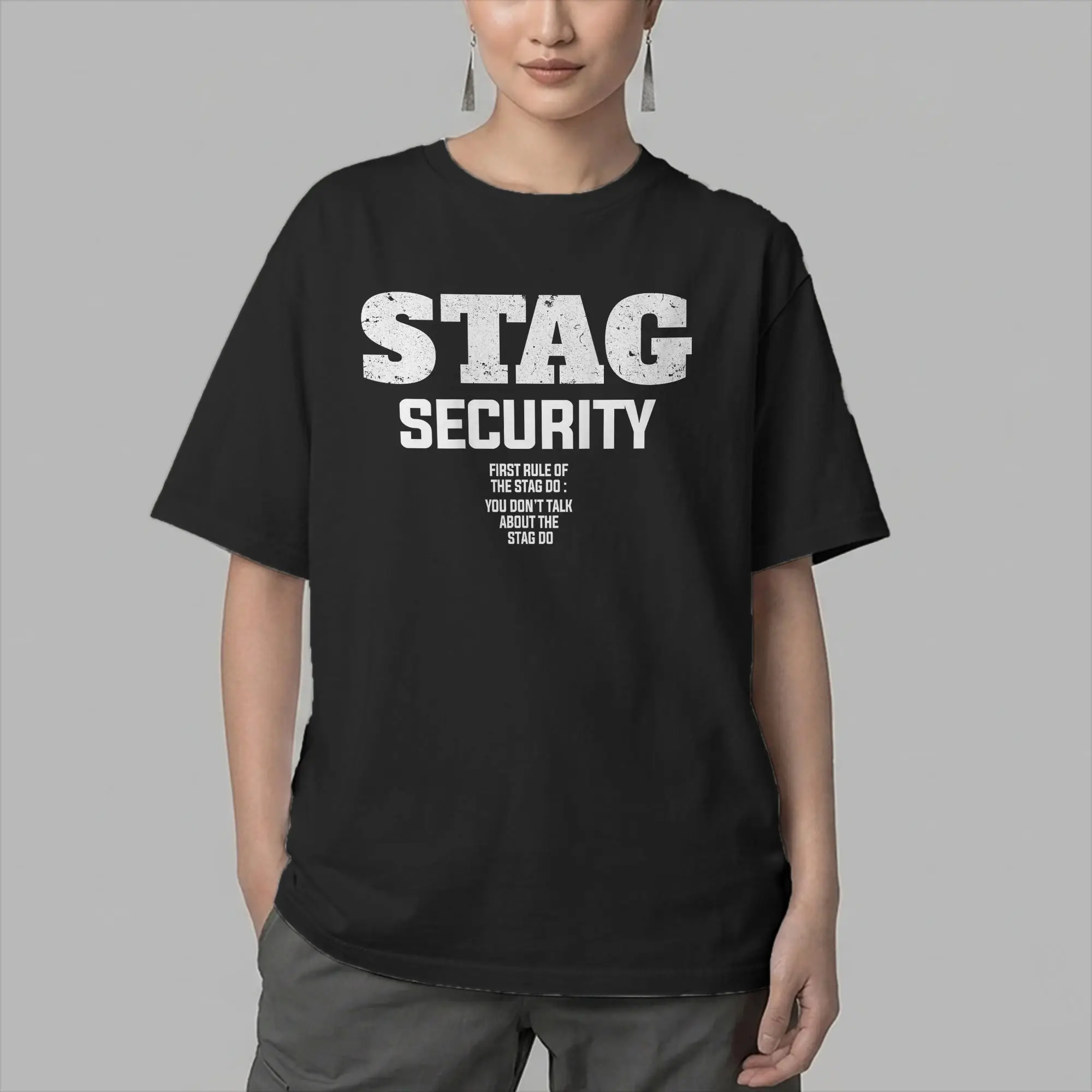 Stag Do Outfits Funny Fancy Dress Men T Shirt  Cool Tee Shirt Short Sleeve Crewneck T-Shirt 100% Cotton Plus Size Tops