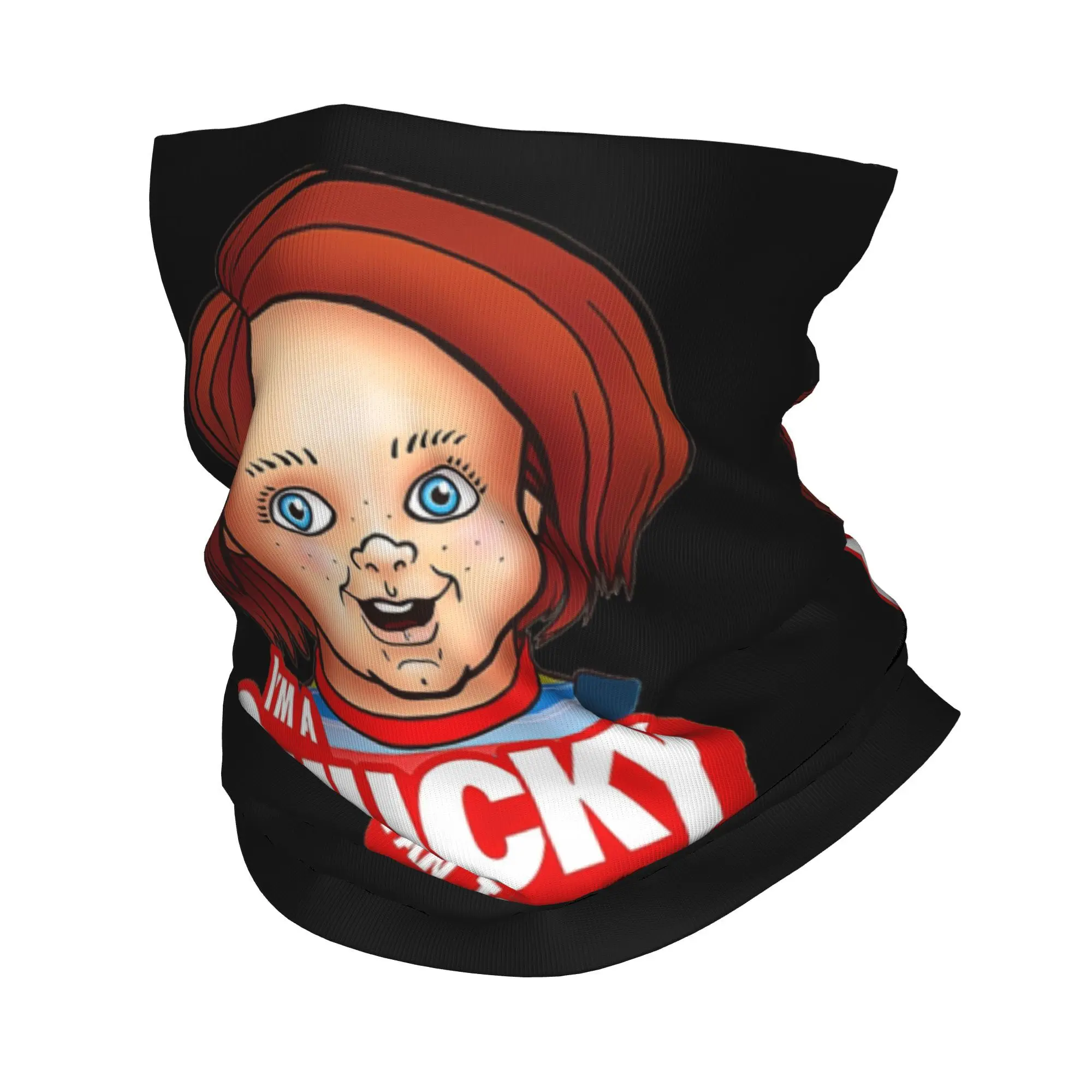 

Chucky Doll Bandana Neck Cover Printed Wrap Scarf Multi-use Cycling Scarf Riding Unisex Adult Winter