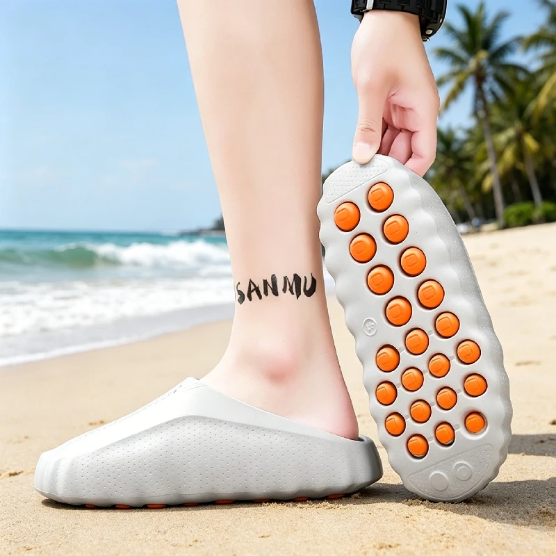

Summer Fashion Slippers Men Outdoor Lightweight Anti-slip Low-top Shoes Shoes Men Water-resistant Lightweight Casual Shoes Men