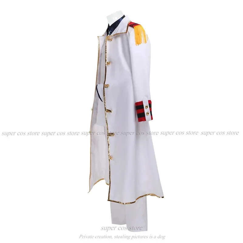 CyAnime singe D Garp Cosplay Costume uniforme marin veste manteau cape Luffyy grand-père fête Halloween Costume hommes femmes