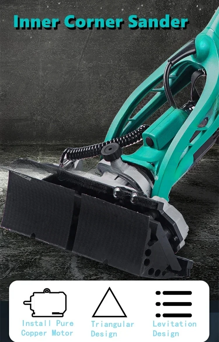 

Треугольная шлифовальная машина с большим zasięgu, внутренняя шлифовальная машина для стен, инструменты для полировки с длинной ручкой, шлифовальная машина для гипсокартона с регулируемой скоростью