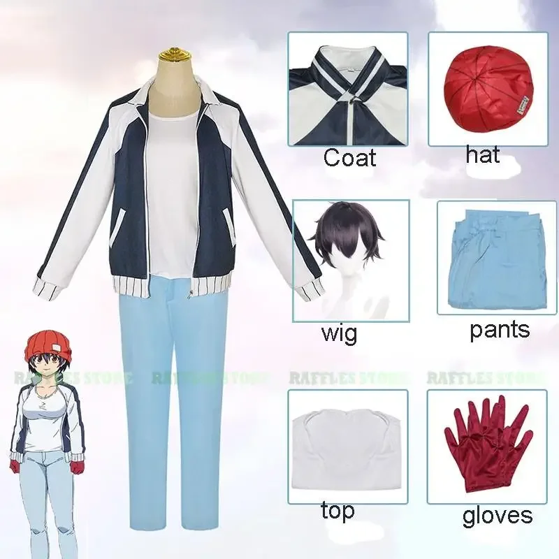 Undead Unluck Cosplay Costume avec perruque et chapeau, Fuuko Izumo Cosplay, vêtements et perruque, fête d'Halloween, chapeau Anime, veste et pantalon, uniforme, nouveau