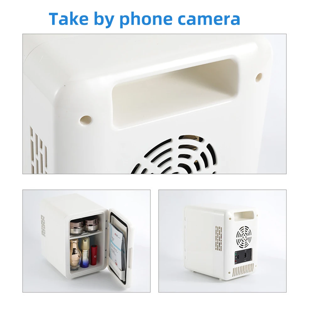 Mini Refrigerator Home Multifunction Portable Beauty Refrigerator Face Fridge Fridge 4L Desktop Cosmetics Refrigerators CarHome