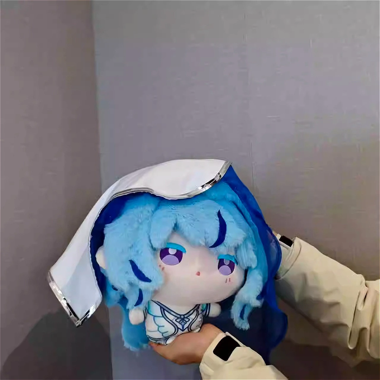 

35 см Аниме-подушка-игрушка Wuthering Waves The Shorekeeper, мультяшный персонаж Маумет, хлопковая, плюшевая, мягкая, подарок