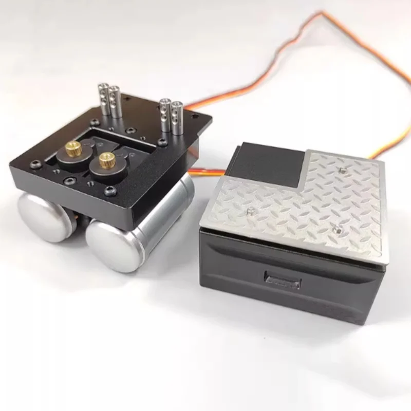 MODO Model Metal Simulation Battery Case for 1/14 Tamiya RC Truck For VOLVO FH16 56360 Parts Rc Accessories