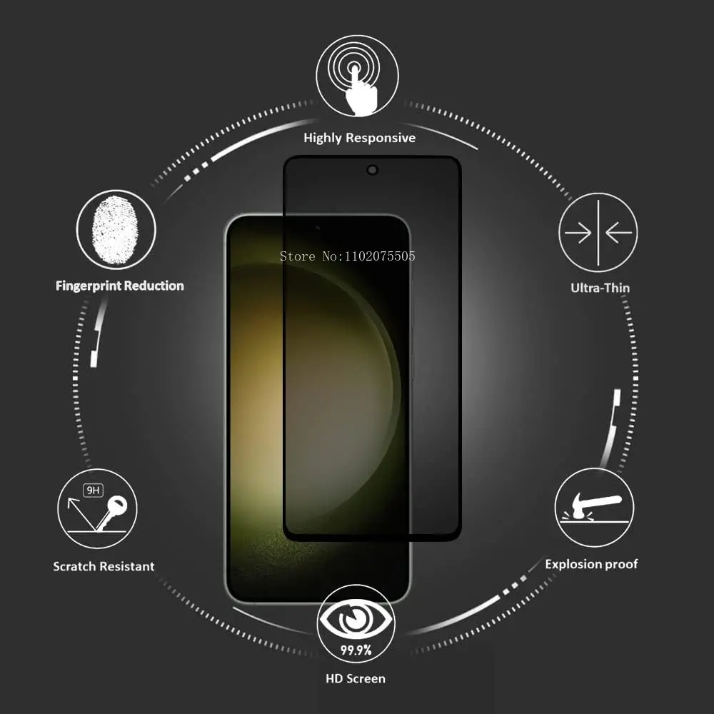 3Pcs Anti Spy Privacy Glass For Samsung Galaxy S21FE A54 A34 A14 A55 5G Screen Protector A53 A35 A15 A05 S20FE Tempered Glass