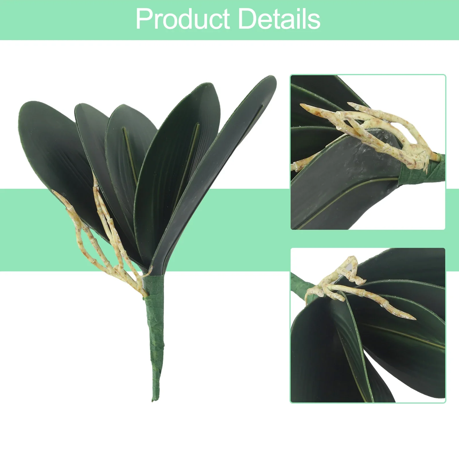 العثة الاصطناعية أوراق الأوركيد الديكور أوراق الحرير الاصطناعي فراشة السحلية حفل زفاف الزهور وهمية مفيدة