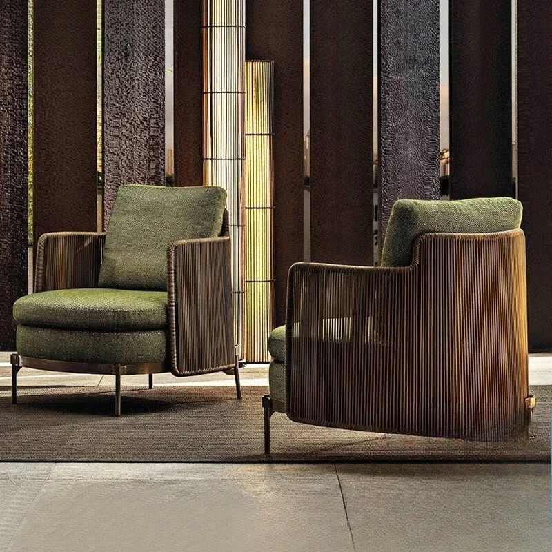 

Outdoor sofa combination leisure terrace courtyard villa garden balcony rattan chair outdoor double rattan sofa furniture