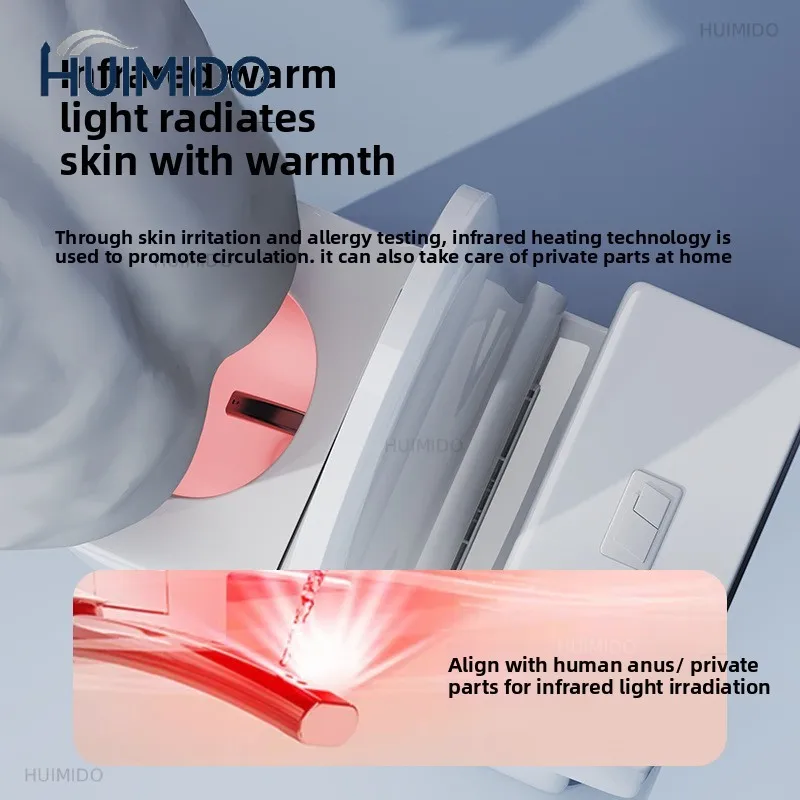 Auto Flip Smart Toilet Seat Cover with Constant Temperature Heating Multi Function Universal Bidet