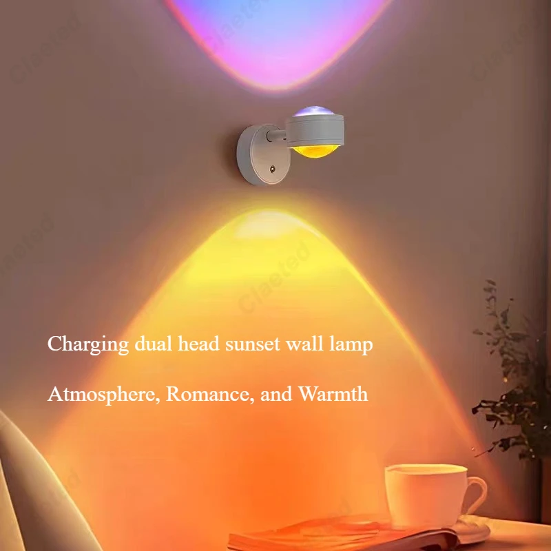

Creative New LED Rechargeable Wall Lamp Wiring-free Living Room Corridor Porch Bedroom Bedside Decorative Lighting