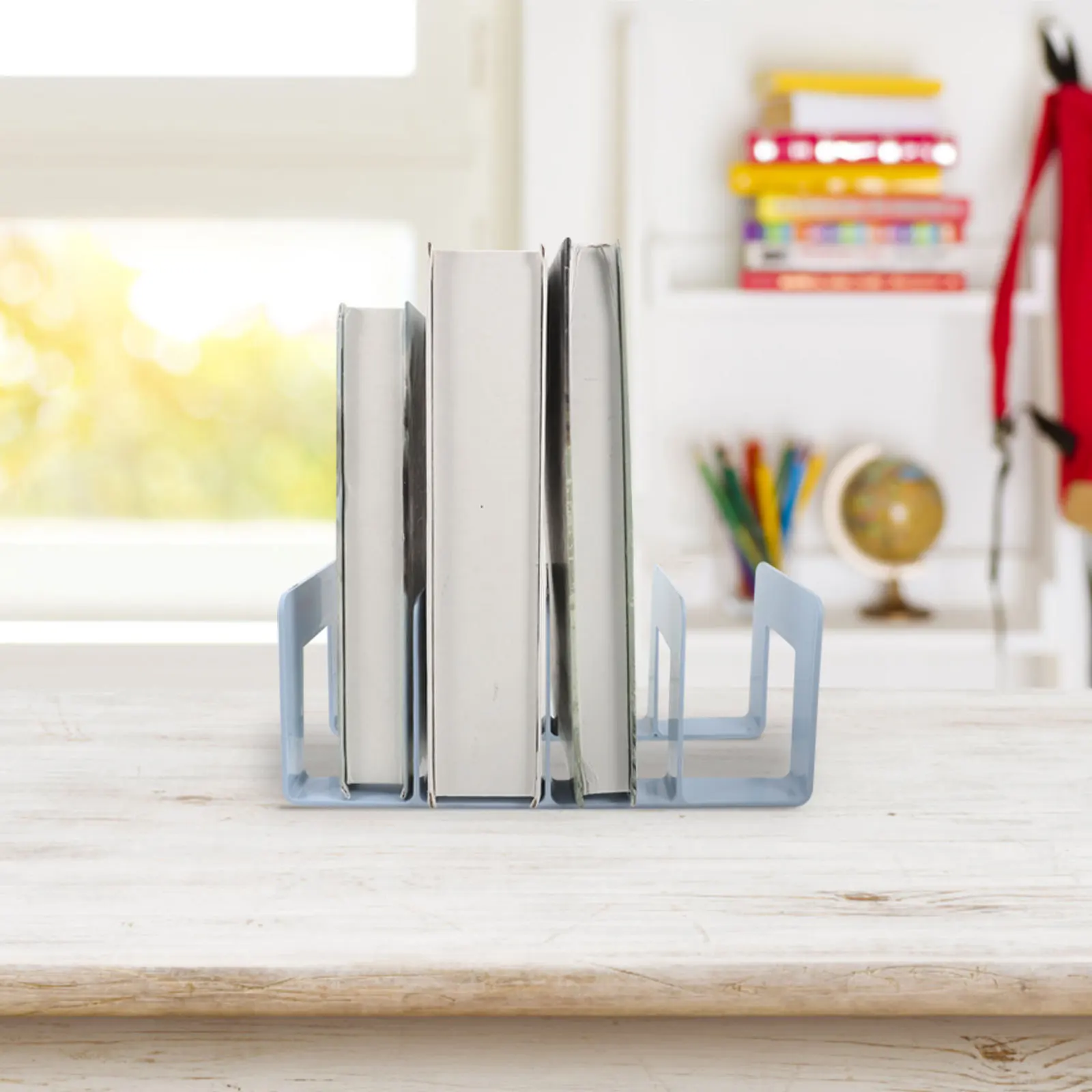 مقسم غلاف سعة كبيرة متعدد الأقسام منظم سطح المكتب قوي الدفتين قابل للتعديل حامل الكمبيوتر المحمول رف المجلات