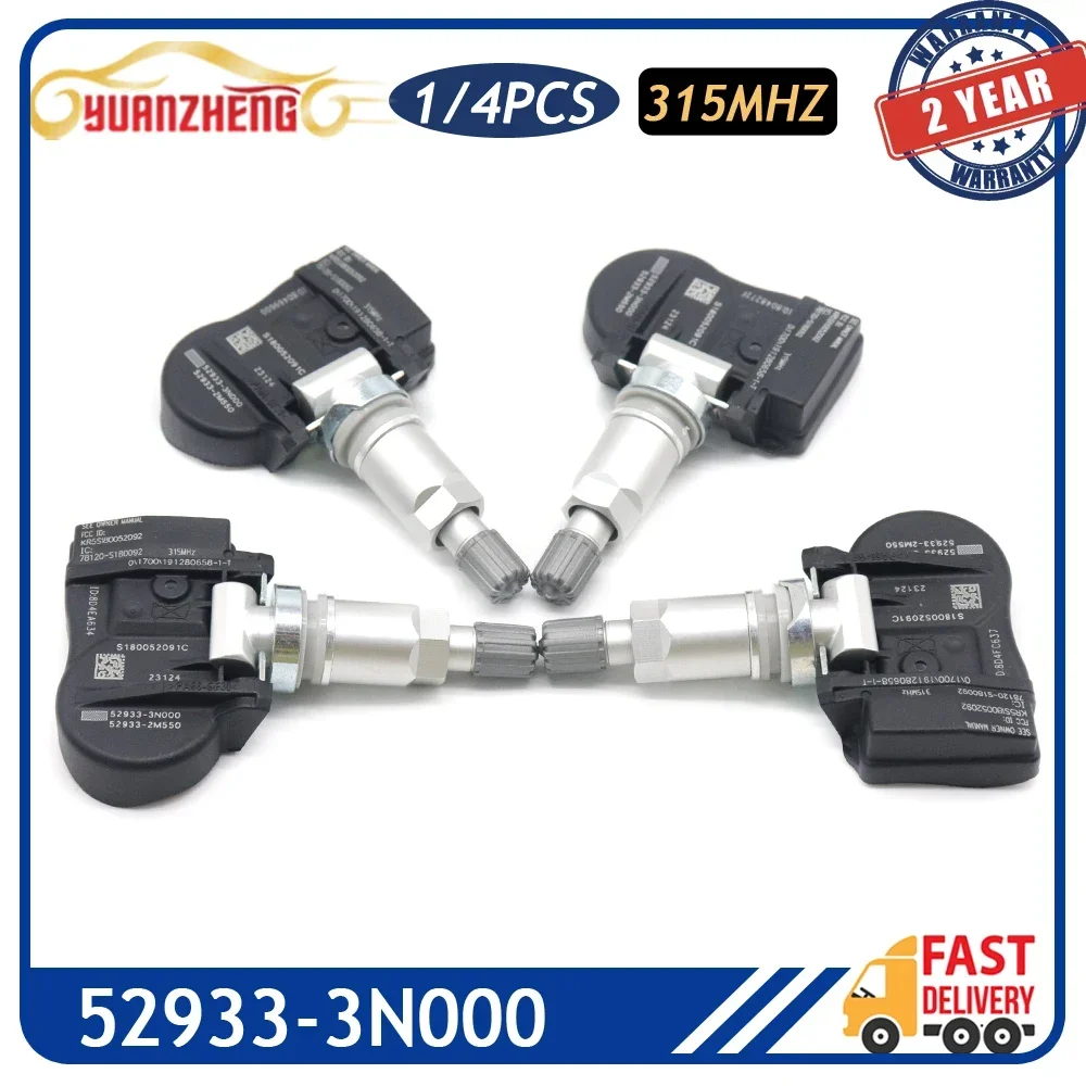 

Автомобильный датчик давления в шинах 52933-3N000 TPMS для Hyundai Accent Equus Santa Fe Genesis Coupe Kia Optima Sorento Cadenza