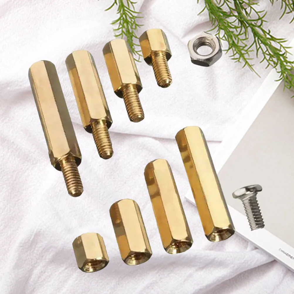 

120 Pcs St off Brass Pillar Column Spacer Support Anti Wear Oxidation Corrosion Long Service Life