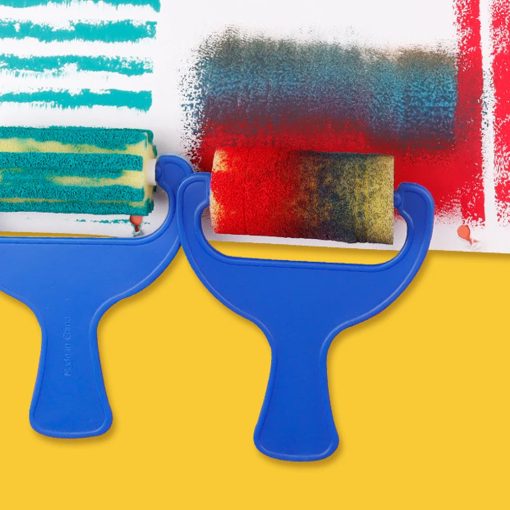 

2 Sets Sponge Brush Paint Tools for Sponges Painting Brushes Stamps Seal