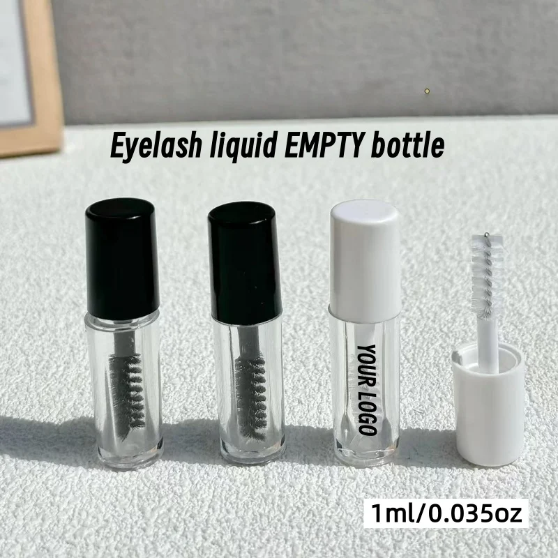 

【Логотип на заказ】50 шт. 1 мл мини-пустой тюбик для ресниц бутылка с жидкостью для роста ресниц на заказ косметическая бутылка для образцов