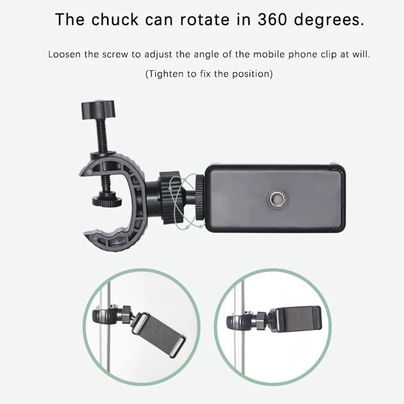 Telefon Halterung Mobile Handy Unterstützung Clip Für Alle Smartphones Telefon Halter Halterung Ständer Mikrofon Ständer Halterung Stativ – Detail 12