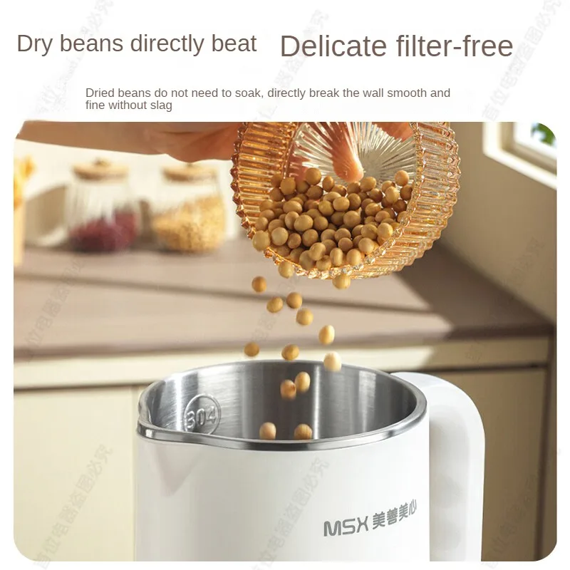 Multifunctional High Speed Blender for Whole Grain Cereal Soy Milk 1.5L 12-Blade Head Preset Timer 220V