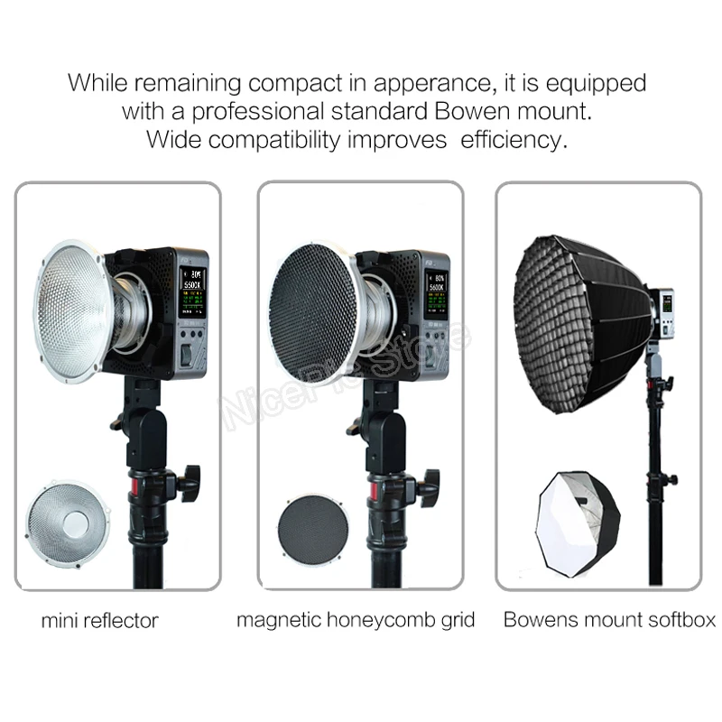 FEIDU FD FD100D 100W LED Video Light 2700-5600k Photography Lighting Lamp for Softbox Lamp Portrait Flash Studio Accessories