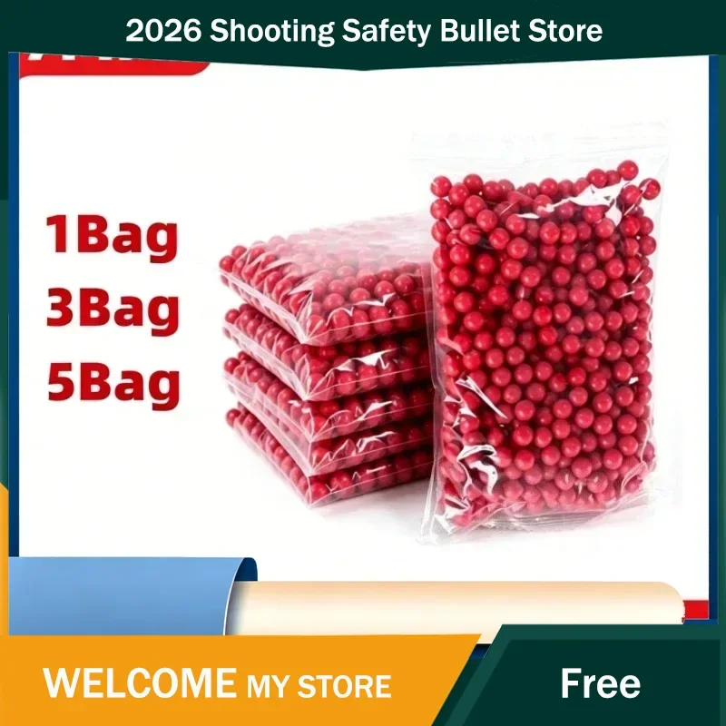 2026 7.0mm BB Soft Bulletcool 500Pcs/Bag 7MM Soft Durable Rubber Balls High Elastic Safe Round Play Balls For Outdoor Toy Acce